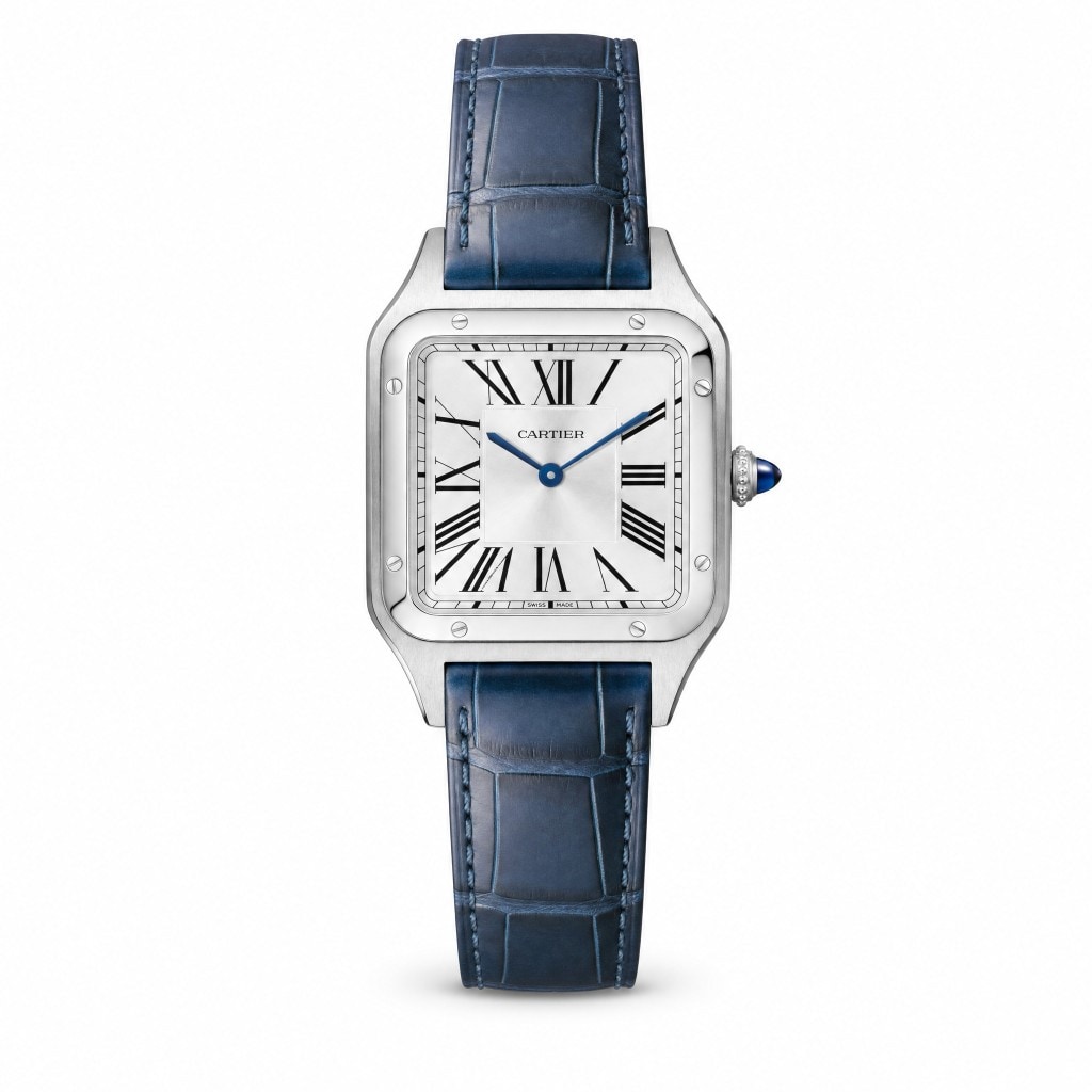 Cartier Santos-Dumont Large Steel Silver Dial 43.5mm