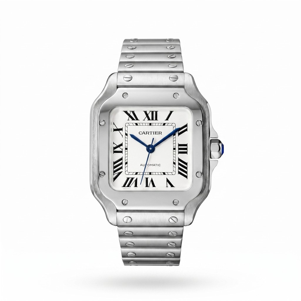 Cartier Santos de Cartier Steel White Dial 39.8mm