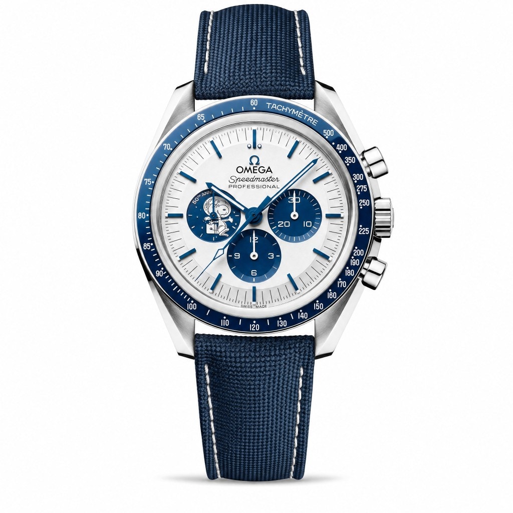 Omega Speedmaster Silver Snoopy Award 50th Anniversary 42mm
