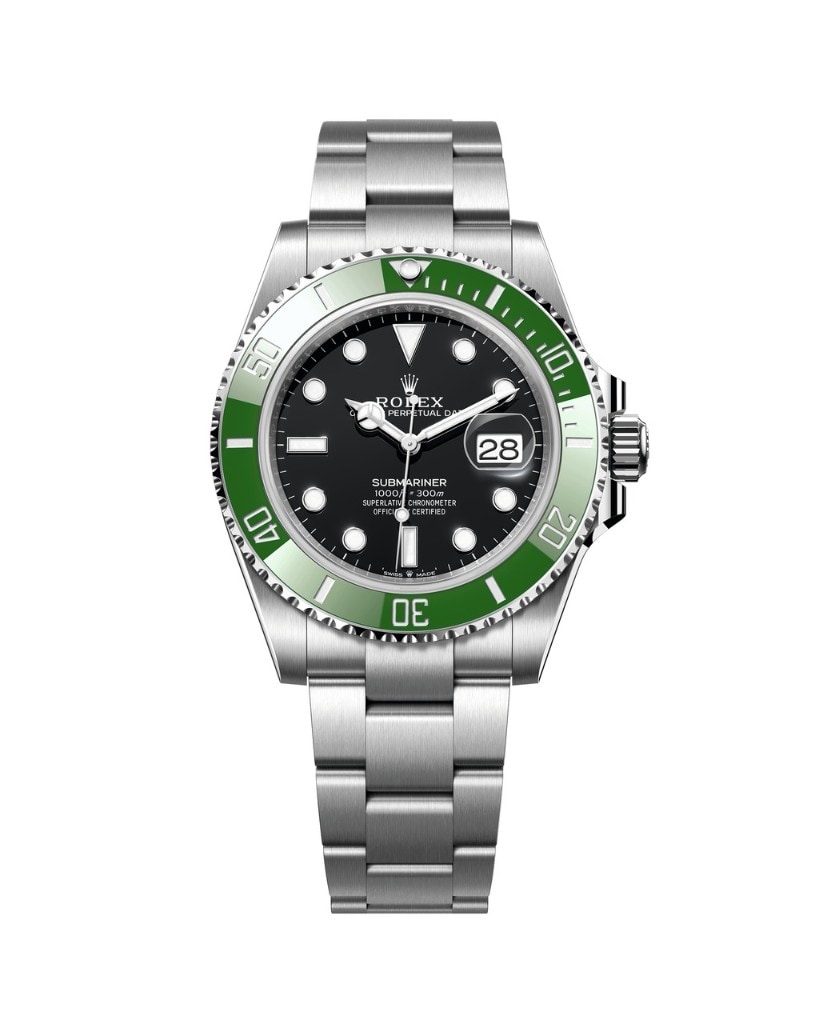 Rolex Submariner Date Steel Green Bezel 41mm